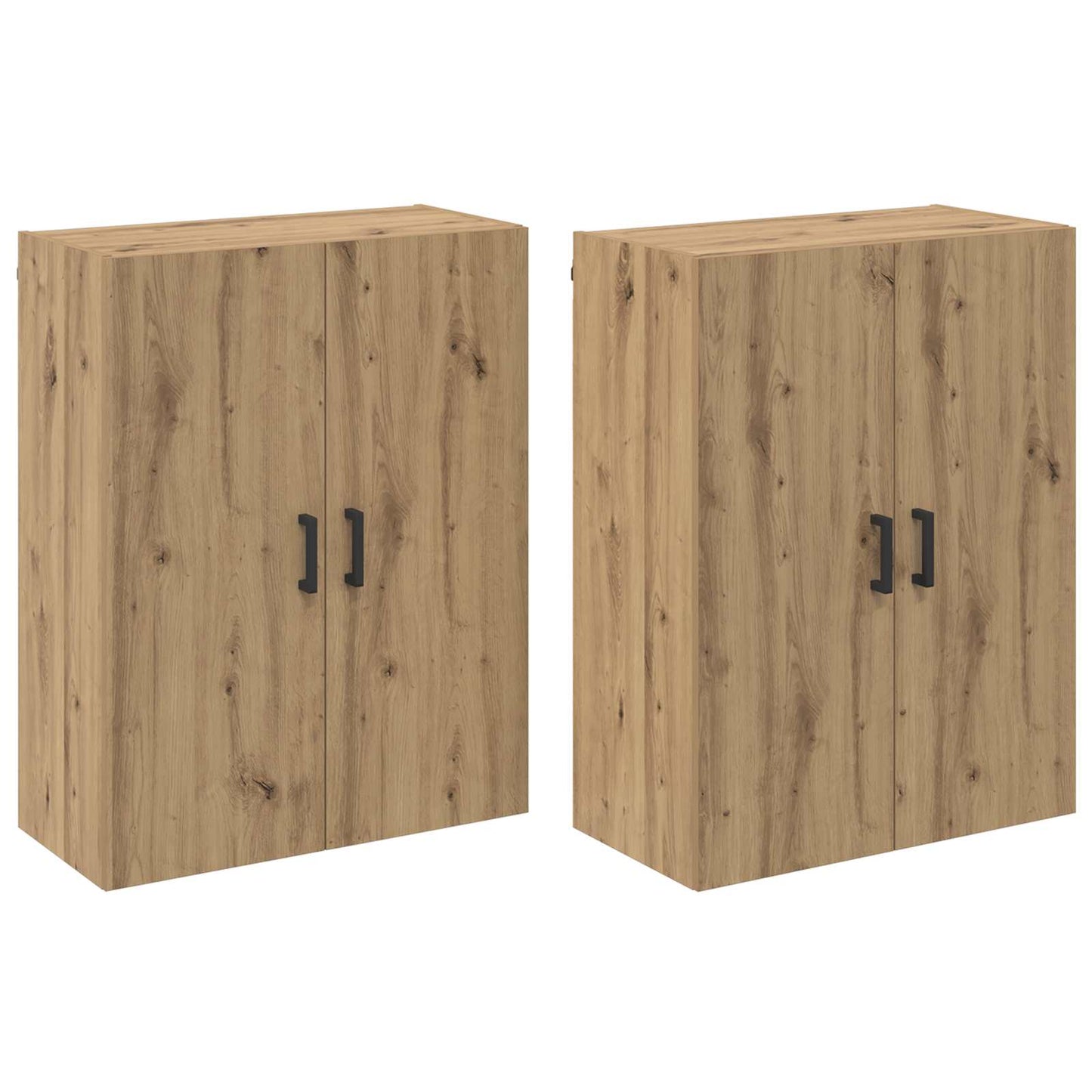 Vegghengt skap 2 pcs Artisan Eik 69,5 x 34 x 90 cm