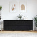Oppbevaringsskap 3 pcs Svart Eik 60 x 35 x 70 cm