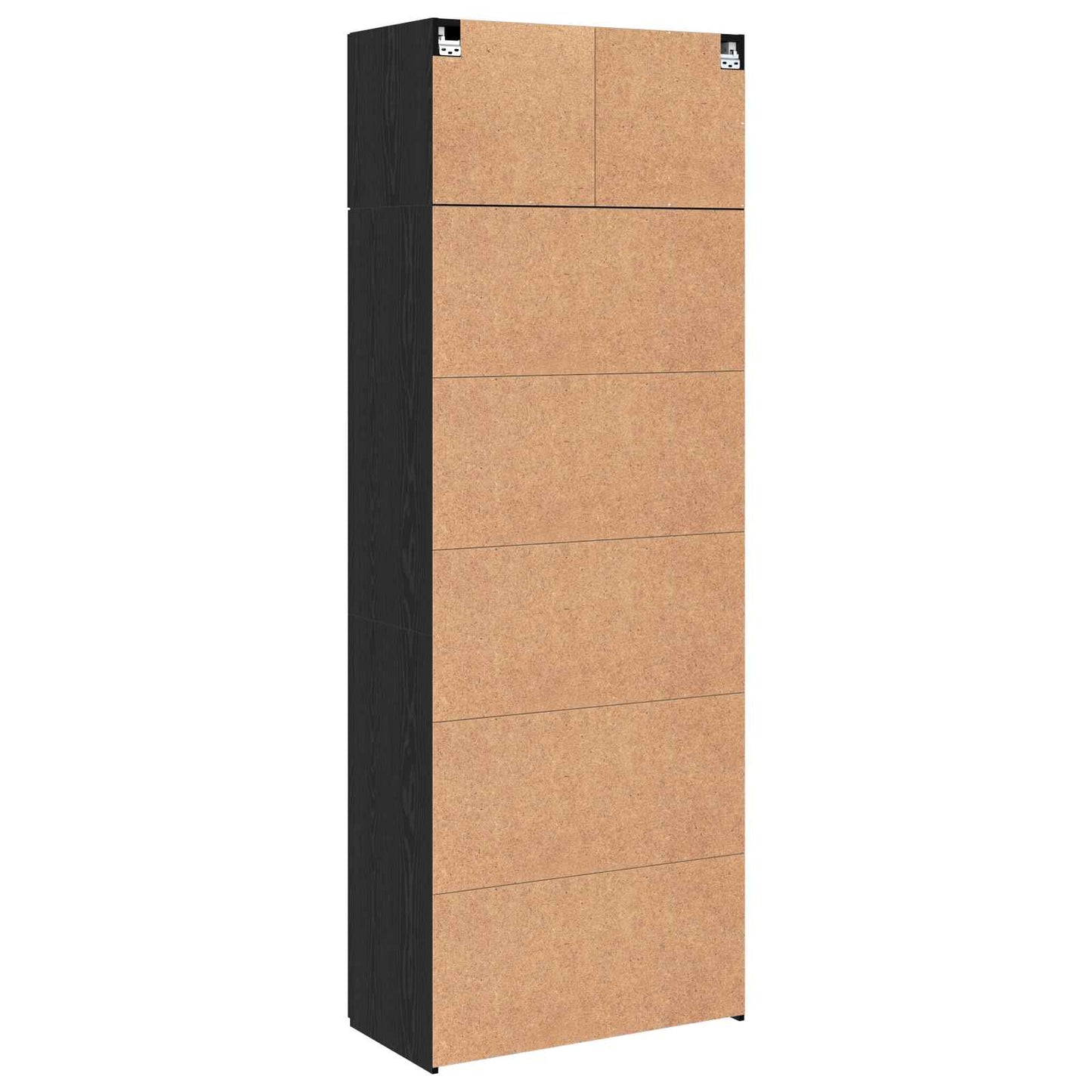Oppbevaringsskap 3 pcs Svart Eik