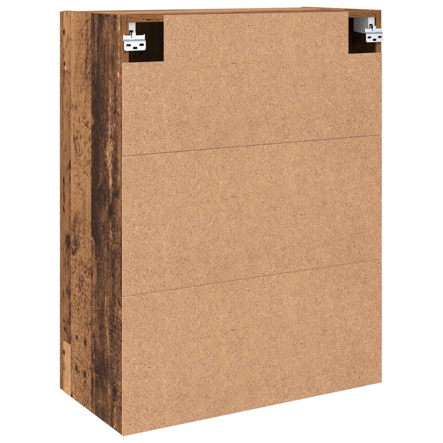 Vegghengt skap Veggmontert 2 pcs Gammelt tre 69,5 x 34 x 90 cm