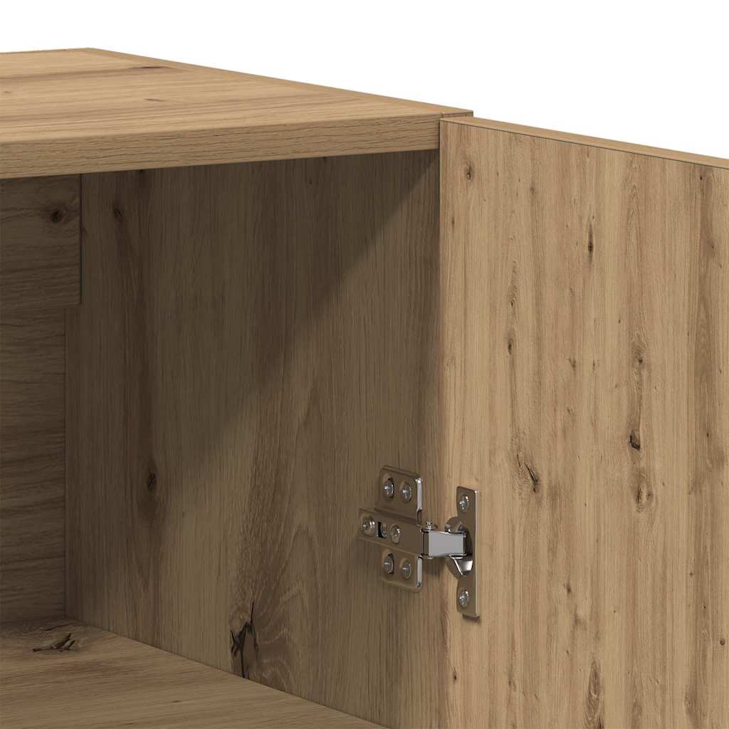 Høyskap 2 pcs artisan eik 69,5 x 34 x 180 cm Konstruert tre