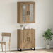 Høyskap 2 pcs artisan eik 69,5 x 34 x 180 cm Konstruert tre