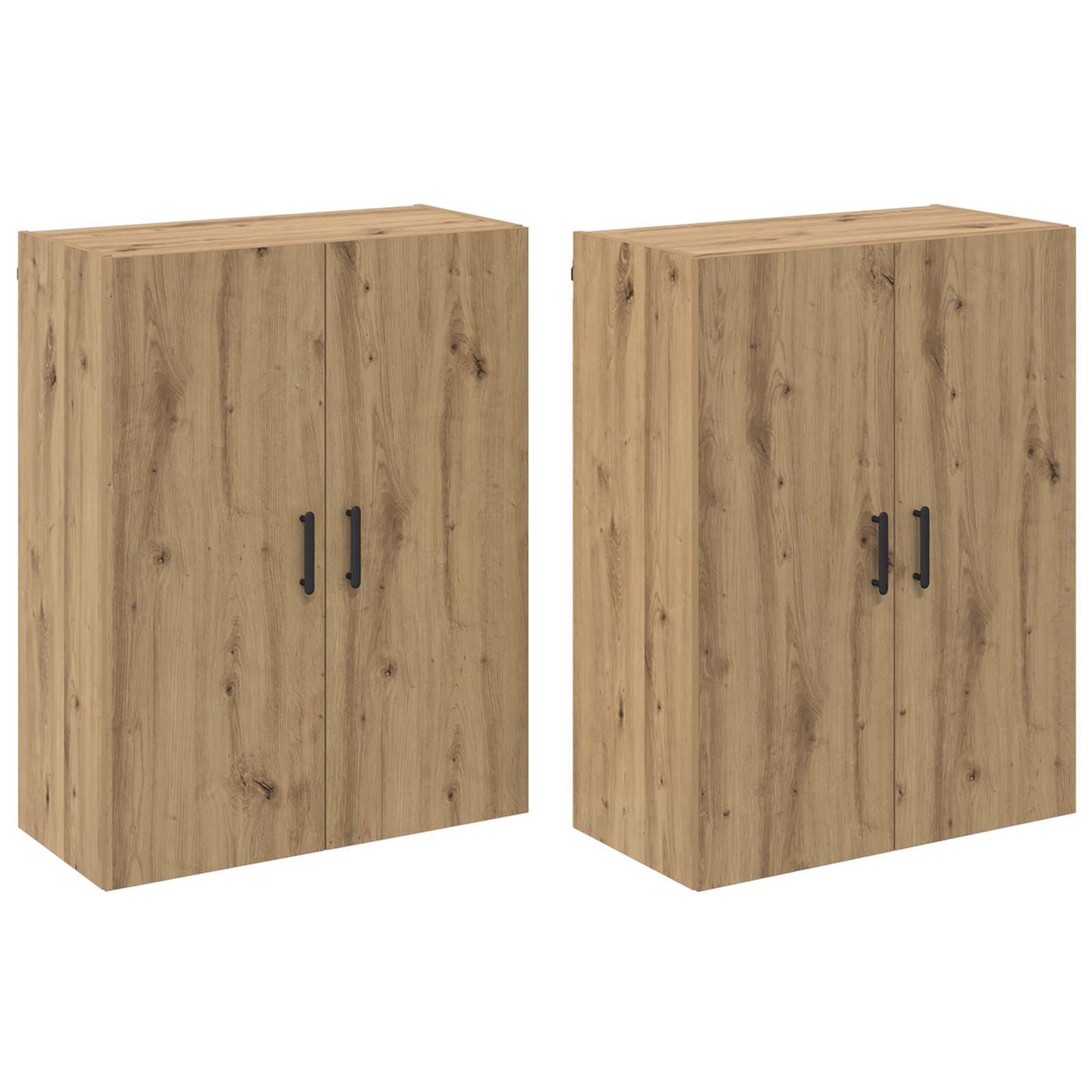 Vegghengt skap Veggmontert 2 pcs Artisan Eik 69,5 x 34 x 90 cm