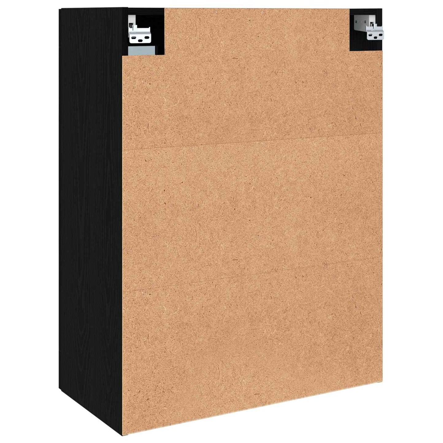 Vegghengte skap 2 pcs Svart eik 69,5 x 34 x 90 cm