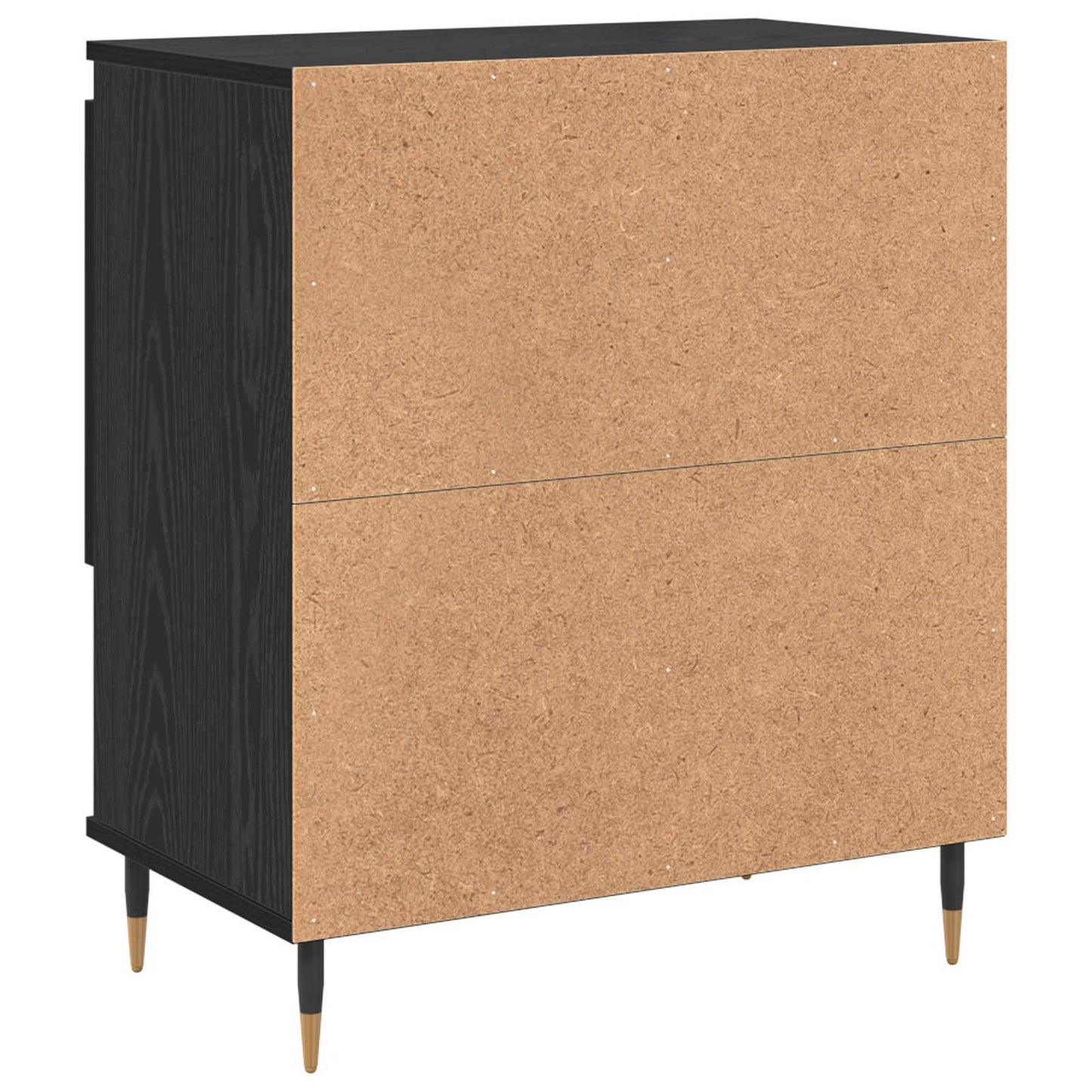 Skap 2 pcs Svart eik