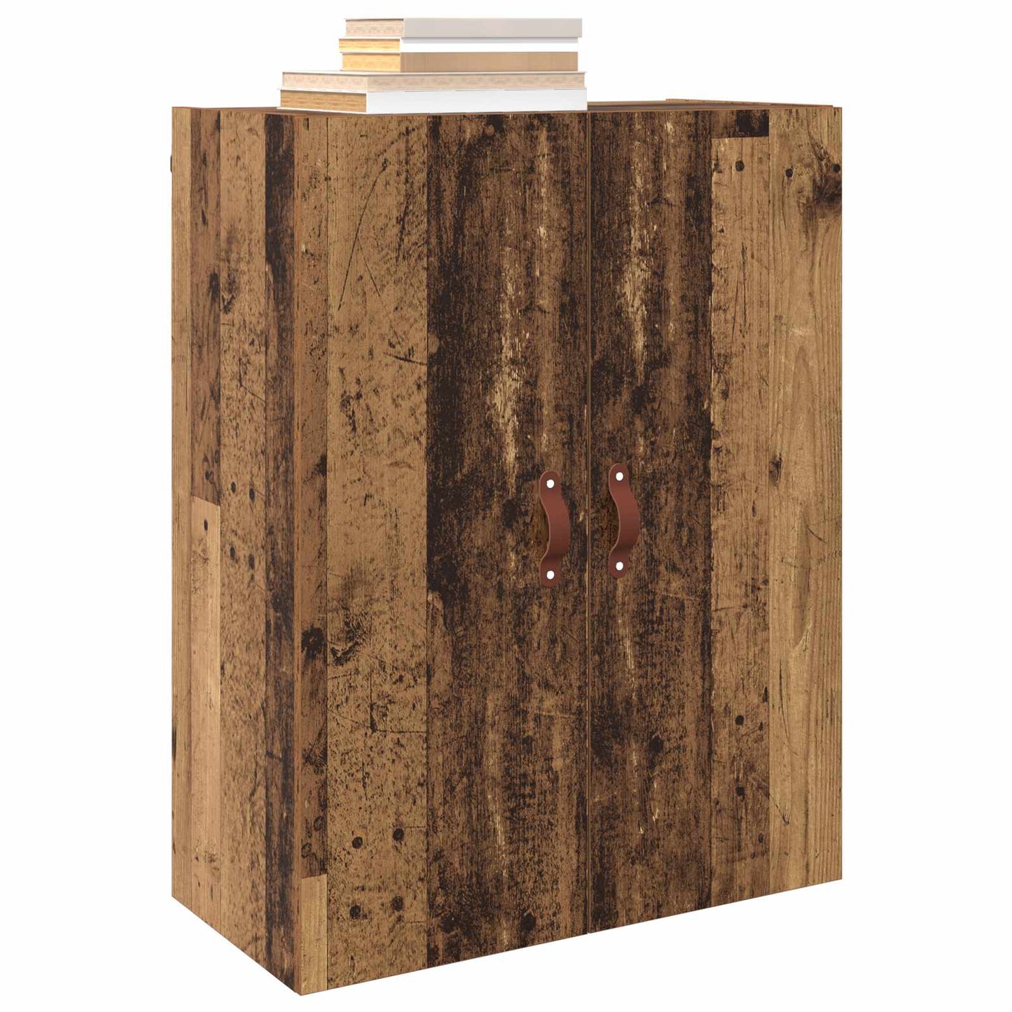 Vegghengt skap Veggmontert 2 pcs Gammelt tre 69,5 x 34 x 90 cm