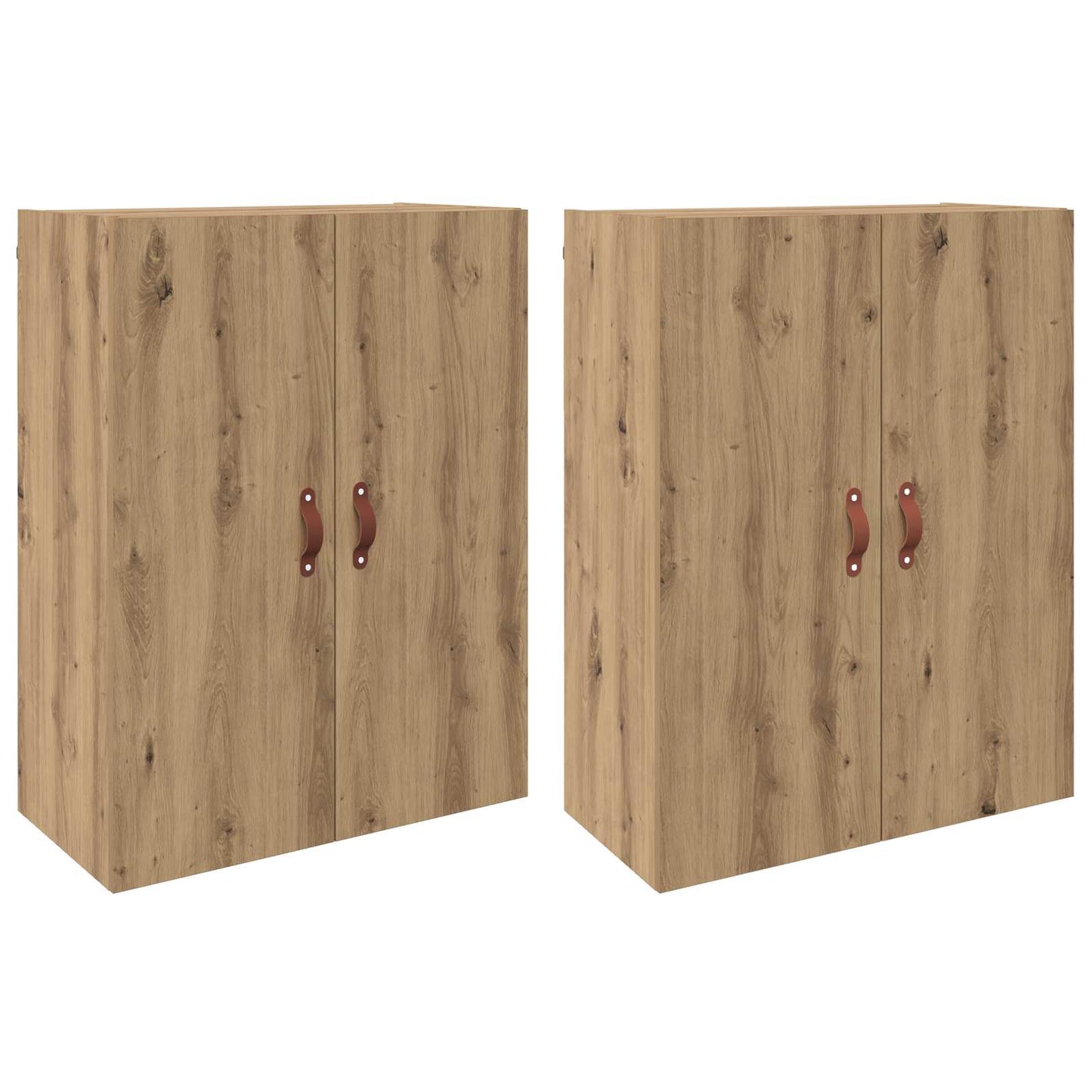 Vegghengt skap 2 pcs Artisan Eik 69,5 x 34 x 90 cm