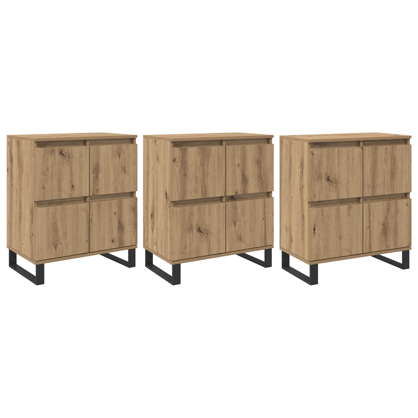 Serviesskap 3 pcs Artisan Eik 60 x 35 x 70 cm