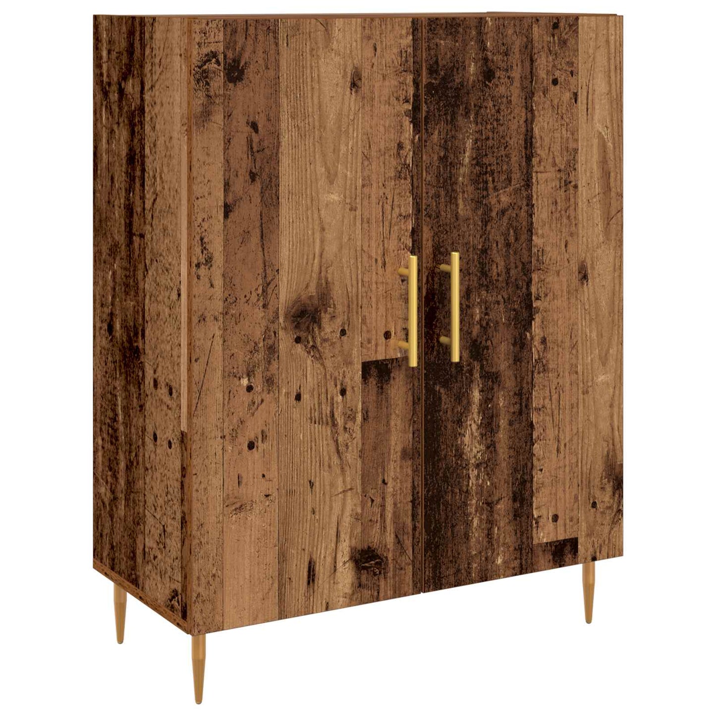 Høyskap Gammelt tre 69,5 x 34 x 180 cm Konstruert tre