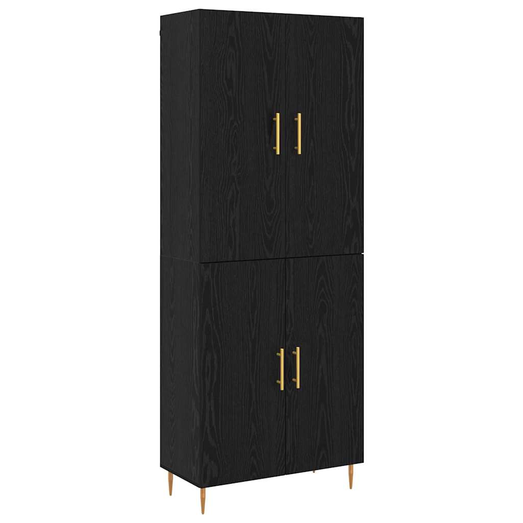 Høyskap Svart eik 69.5 x 34 x 180 cm Konstruert tre