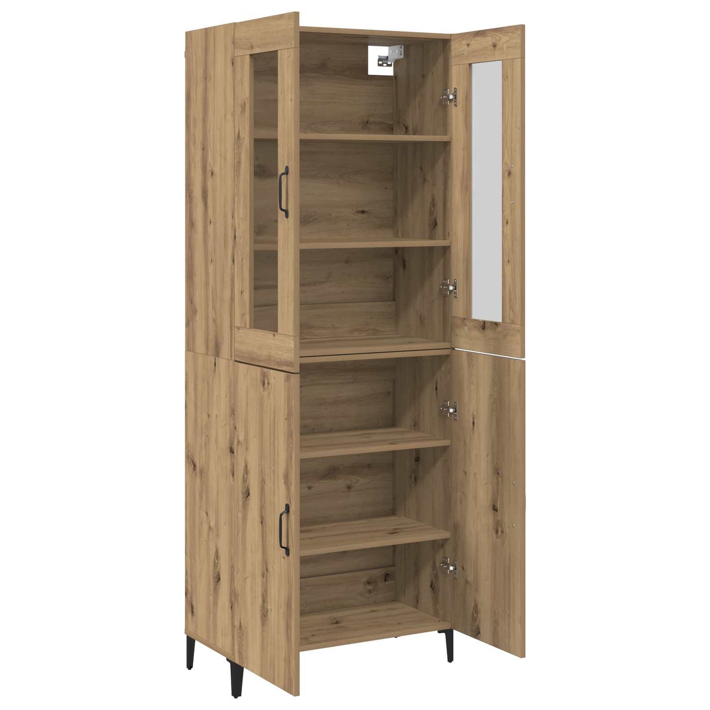 Høyskap 2 pcs Artisan Eik 69,5 x 34 x 180 cm Konstruert tre