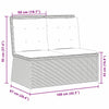 Hagebenk med pute Beige Poly rattan