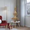 Trekjuletrær med stativ Brun 120 cm Heltre furu