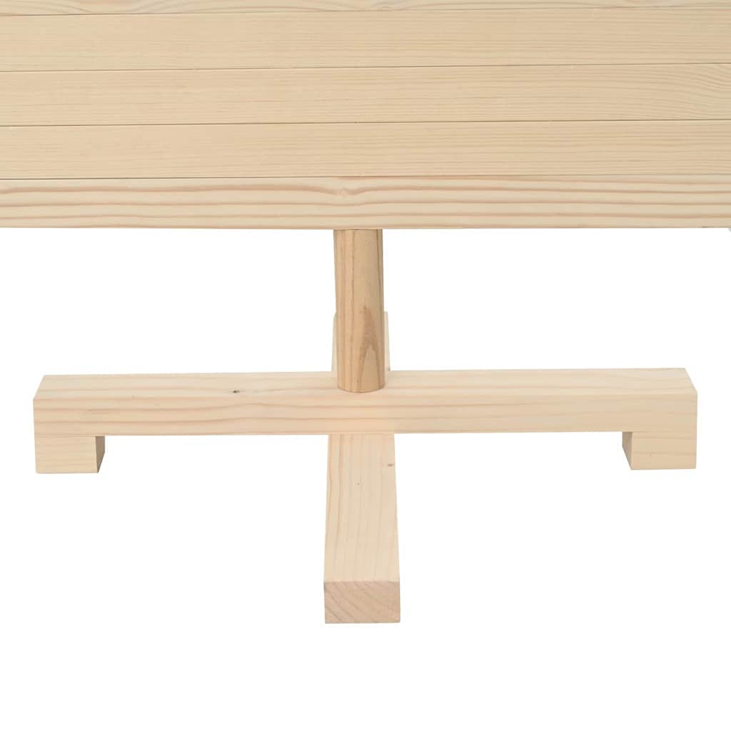 Juletre med stativ Naturlig 120 cm Heltre furu