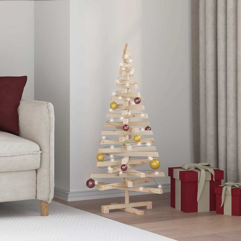 Juletre med stativ Naturlig 120 cm Heltre furu