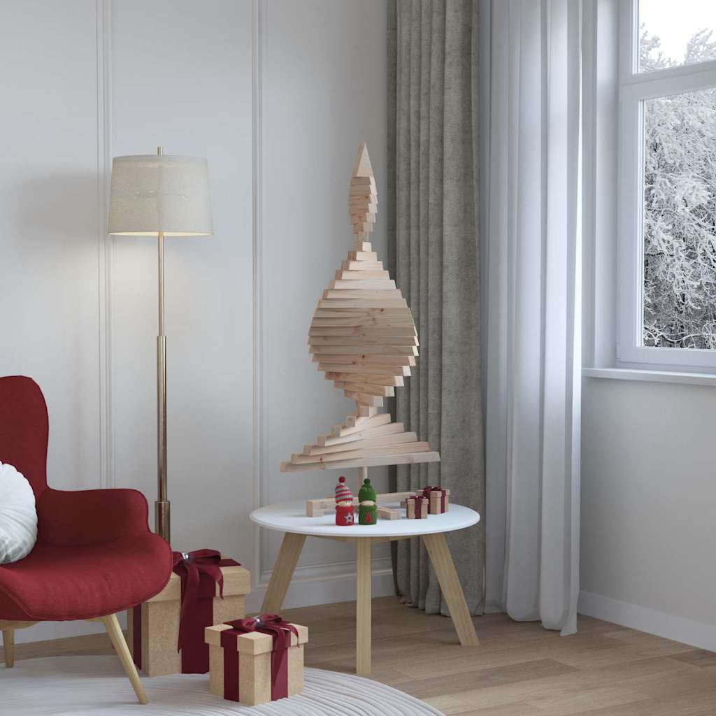 Juletre med stativ Naturlig 120 cm Heltre furu