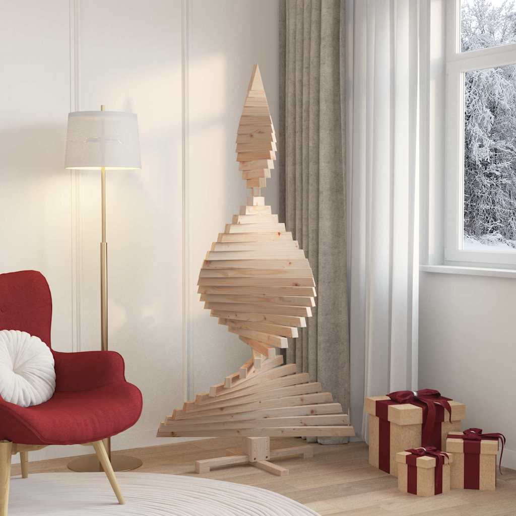 Juletre med stativ Naturlig 180 cm Heltre furu