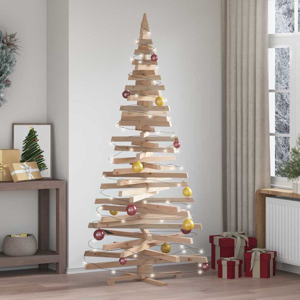 Juletre med stativ Naturlig 210 cm Heltre furu