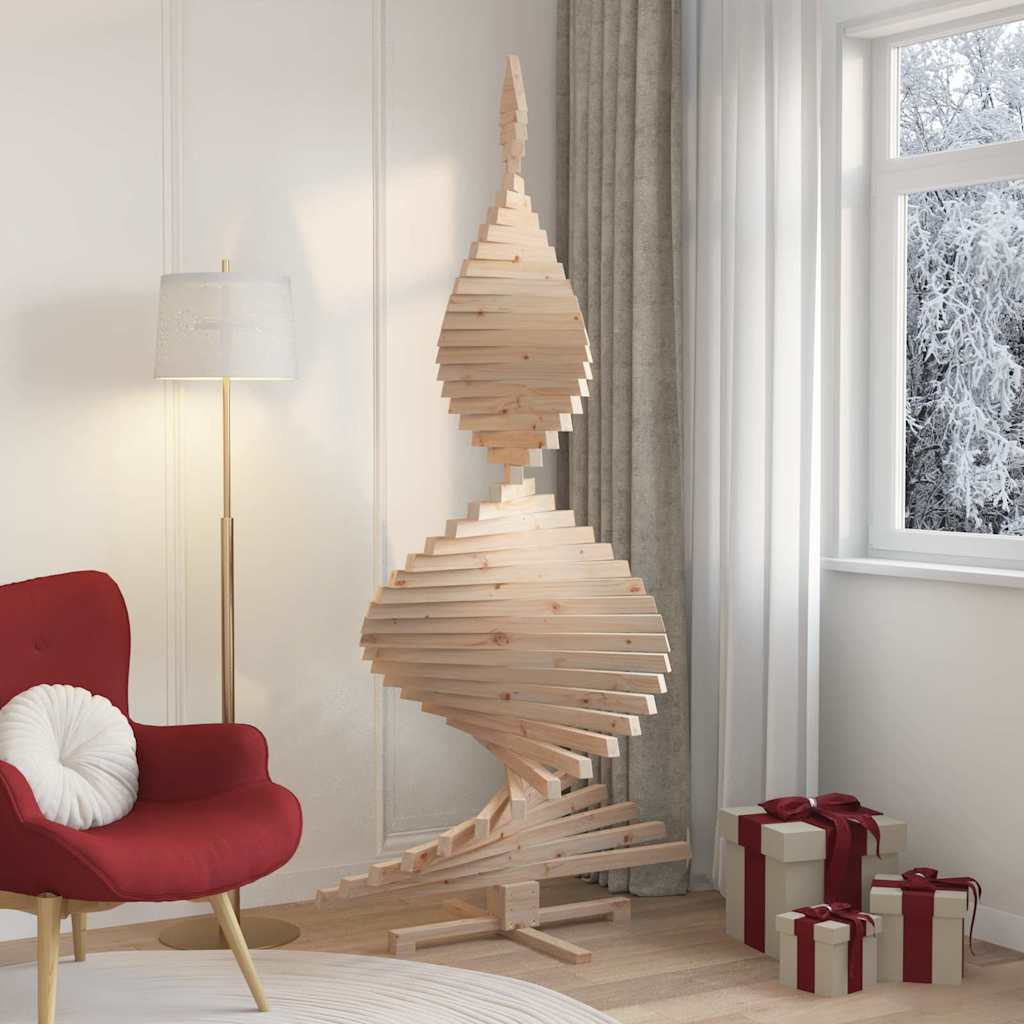 Juletre med stativ Naturlig 210 cm Heltre furu