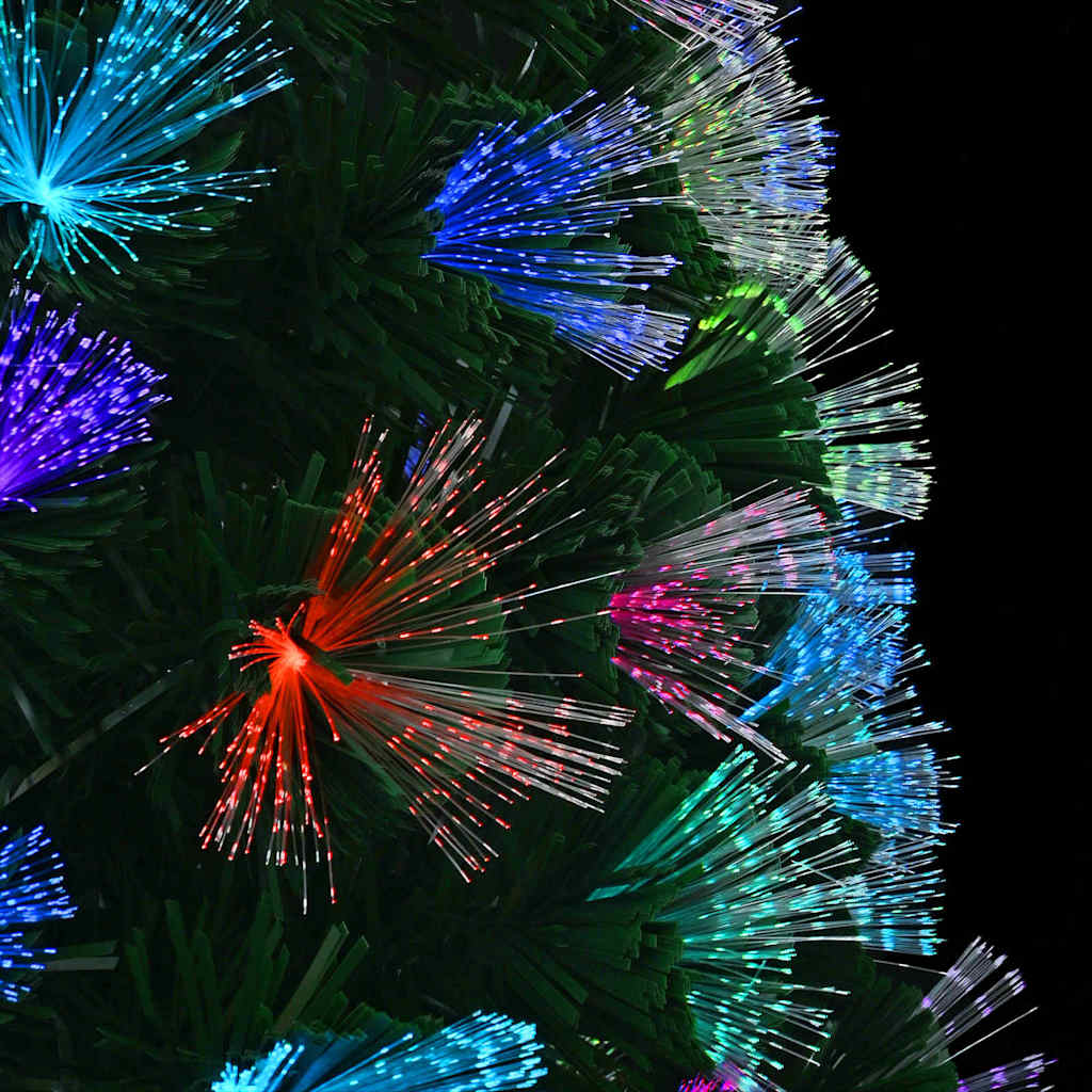 Kunstig juletre med 160 LED med stativ grønn 150 cm PVC