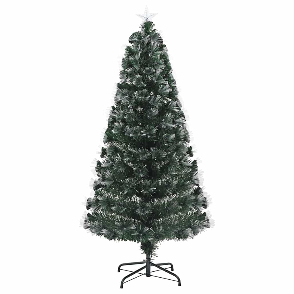 Kunstig juletre med 160 LED med stativ grønn 150 cm PVC
