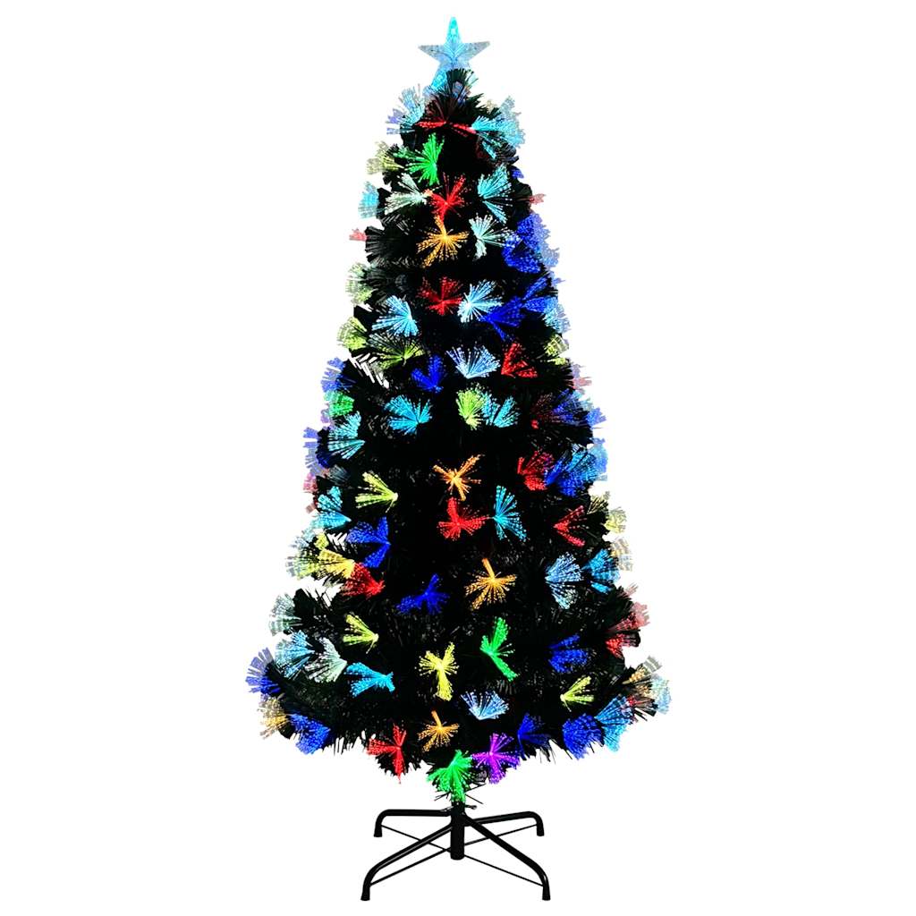 Kunstig juletre med 160 LED med stativ grønn 150 cm PVC