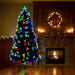 Kunstig juletre med 210 LED med stativ grønn 180 cm PVC