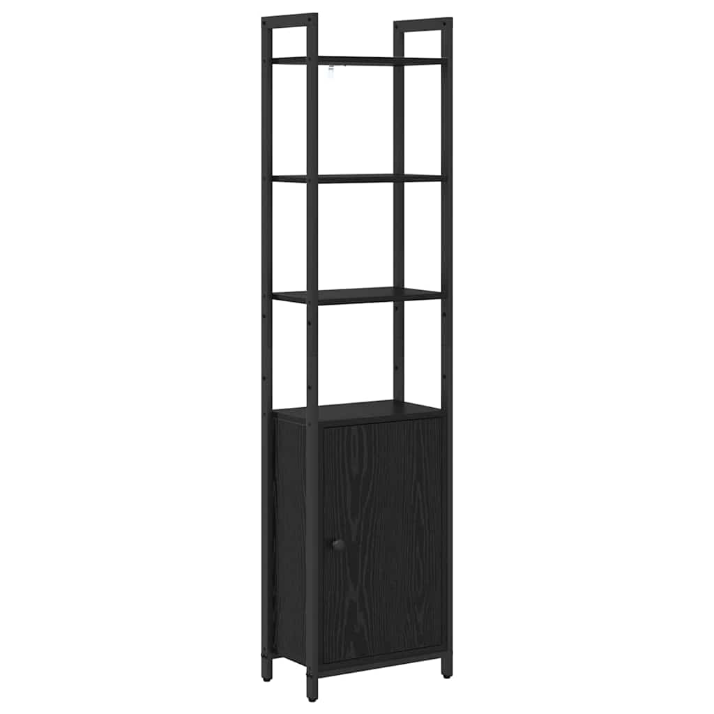 Bokskap Svart Eik 40 x 24 x 161 cm Konstruert tre