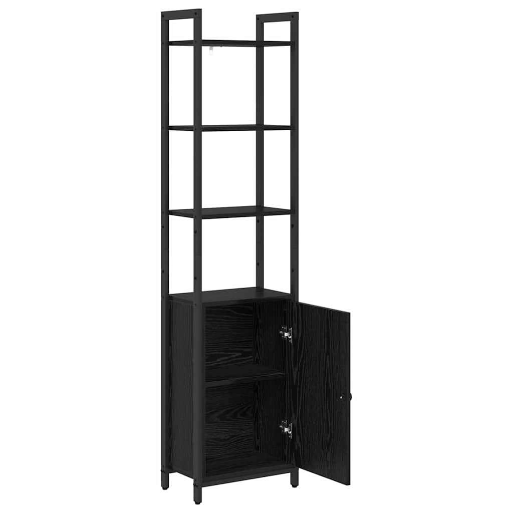 Bokskap Svart Eik 40 x 24 x 161 cm Konstruert tre