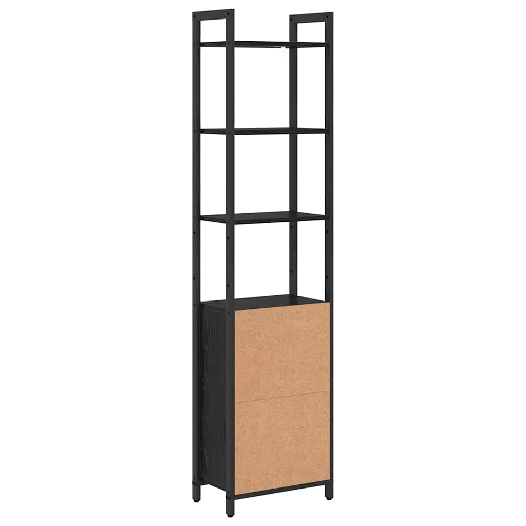 Bokskap Svart Eik 40 x 24 x 161 cm Konstruert tre