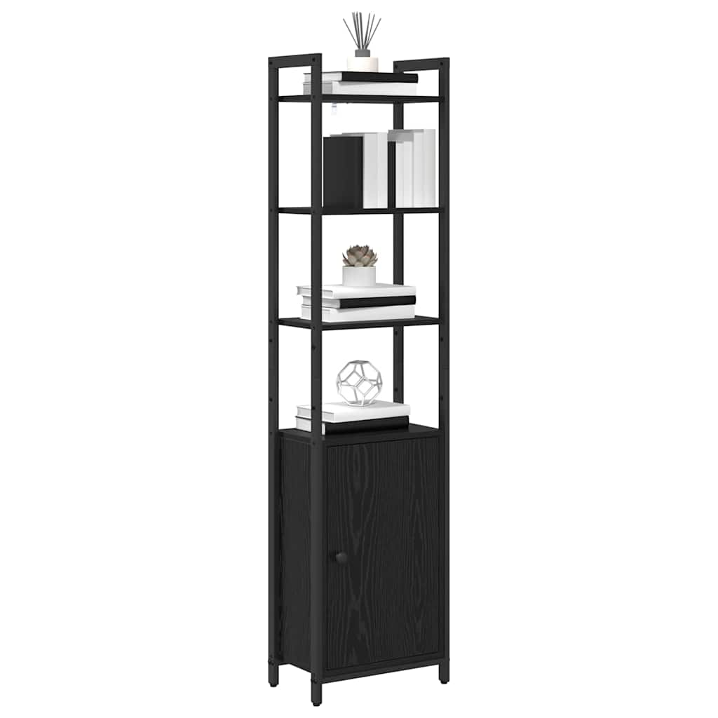 Bokskap Svart Eik 40 x 24 x 161 cm Konstruert tre