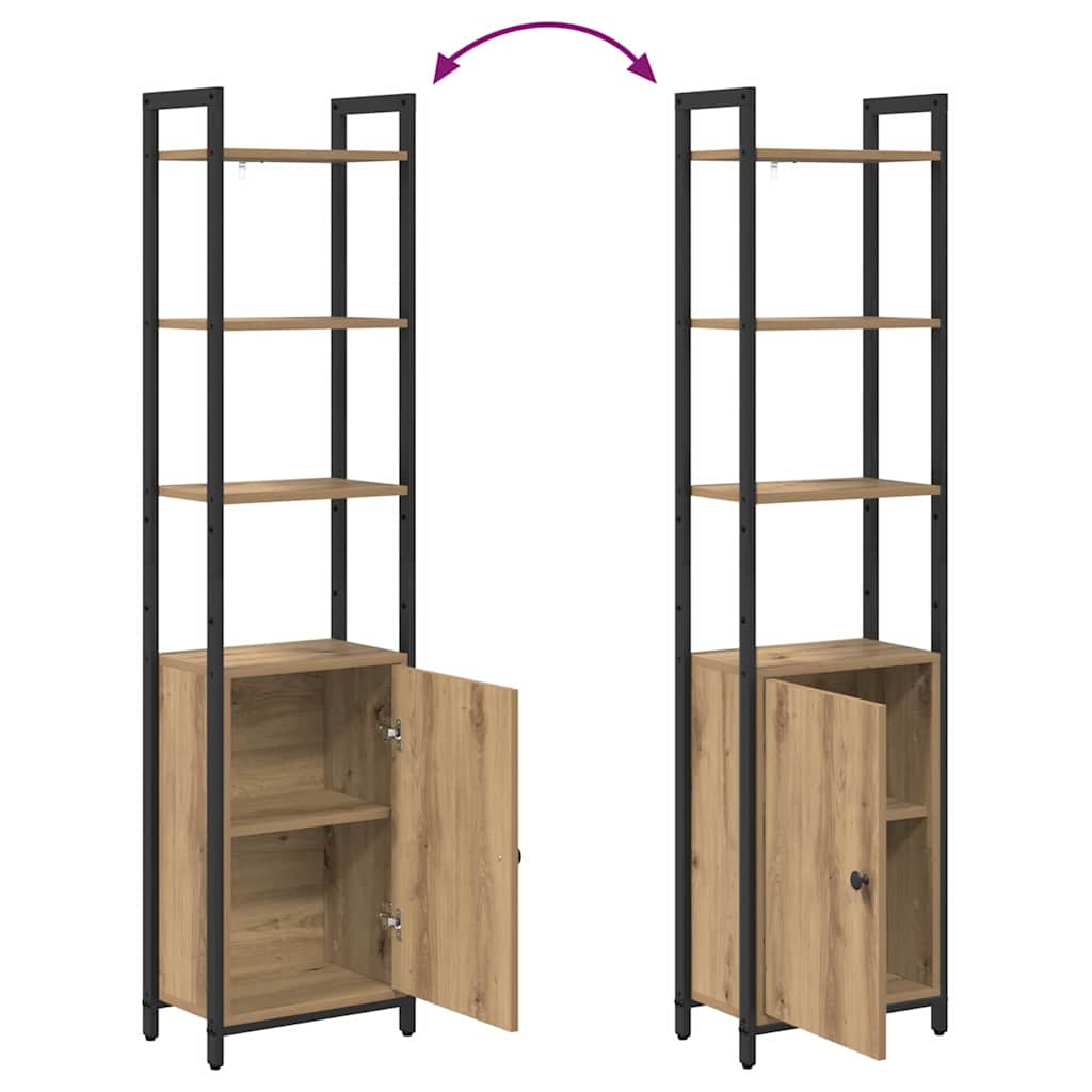 Bokskap Artisan Eik 40 x 24 x 161 cm Konstruert tre