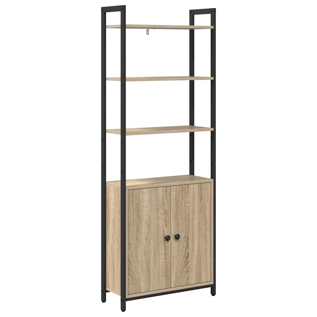 Bokskap Sonoma eik 60 x 24 x 161 cm Konstruert tre