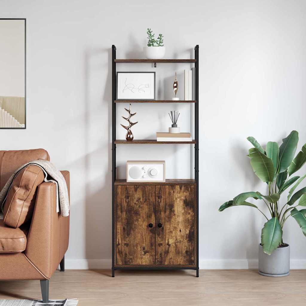 Bokskap Røkt eik 60 x 24 x 161 cm Konstruert tre