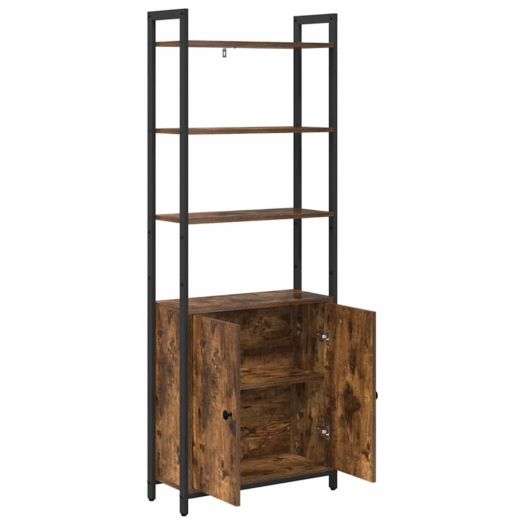 Bokskap Røkt eik 60 x 24 x 161 cm Konstruert tre