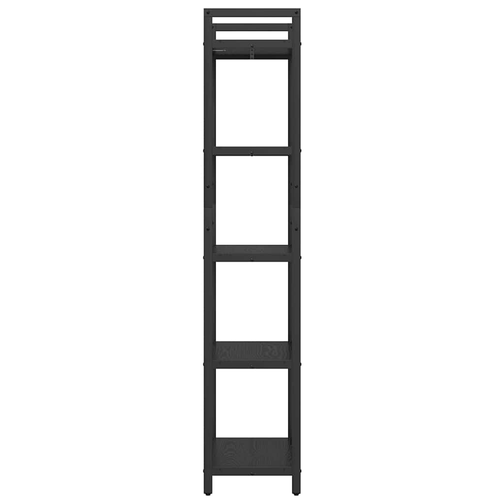 Bokhylle Svart Eik 56 x 34 x 171 cm Konstruert tre