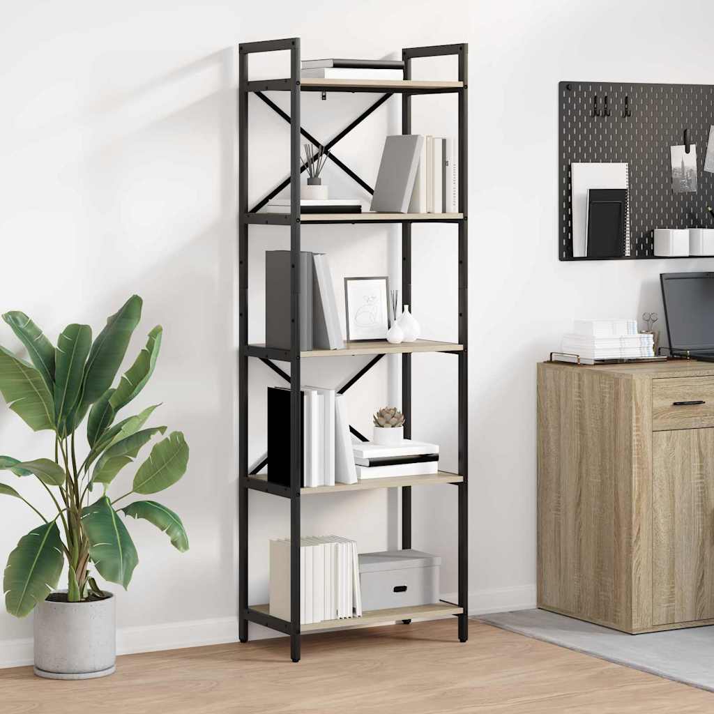 Bokhylle Sonoma eik 56 x 34 x 171 cm Konstruert tre