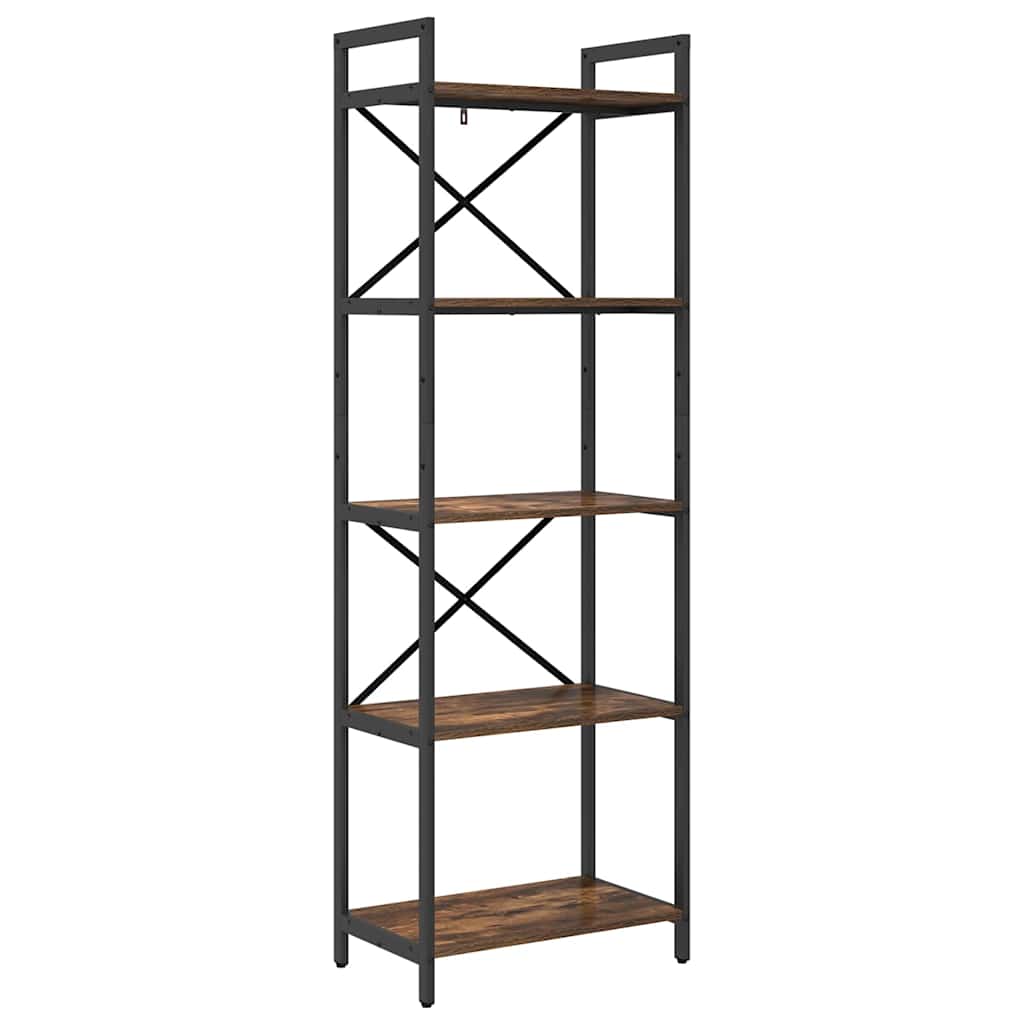 Bokhylle Røkt eik 56 x 34 x 171 cm Konstruert tre