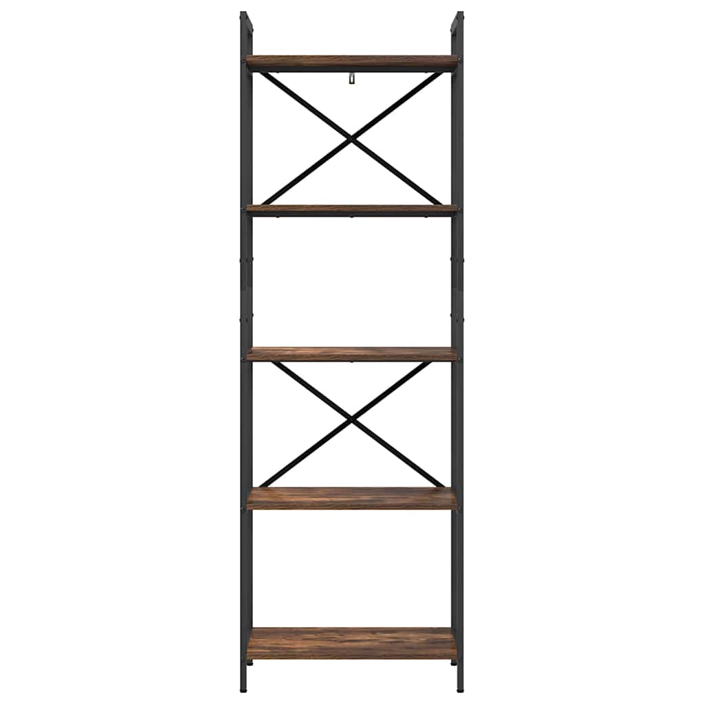 Bokhylle Røkt eik 56 x 34 x 171 cm Konstruert tre