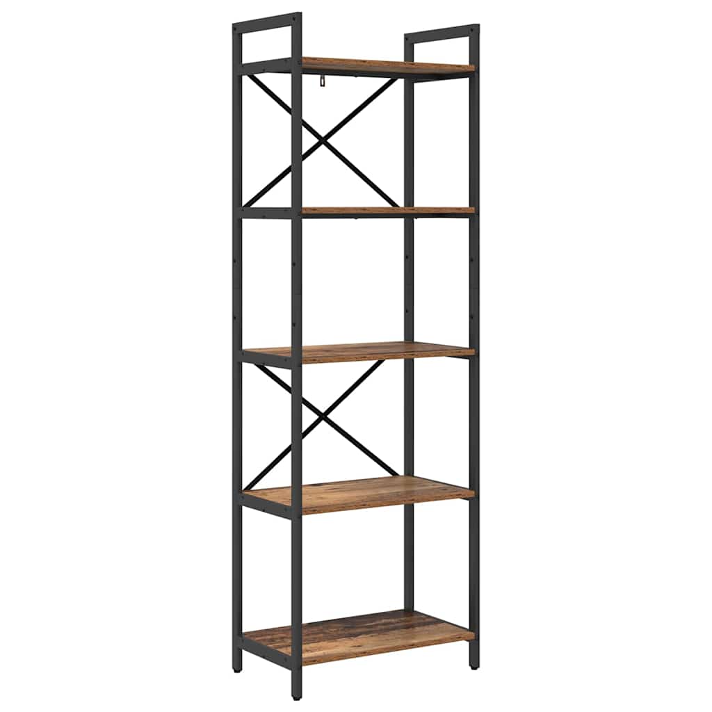 Bokhylle Gamle tre 56 x 34 x 171 cm Konstruert tre