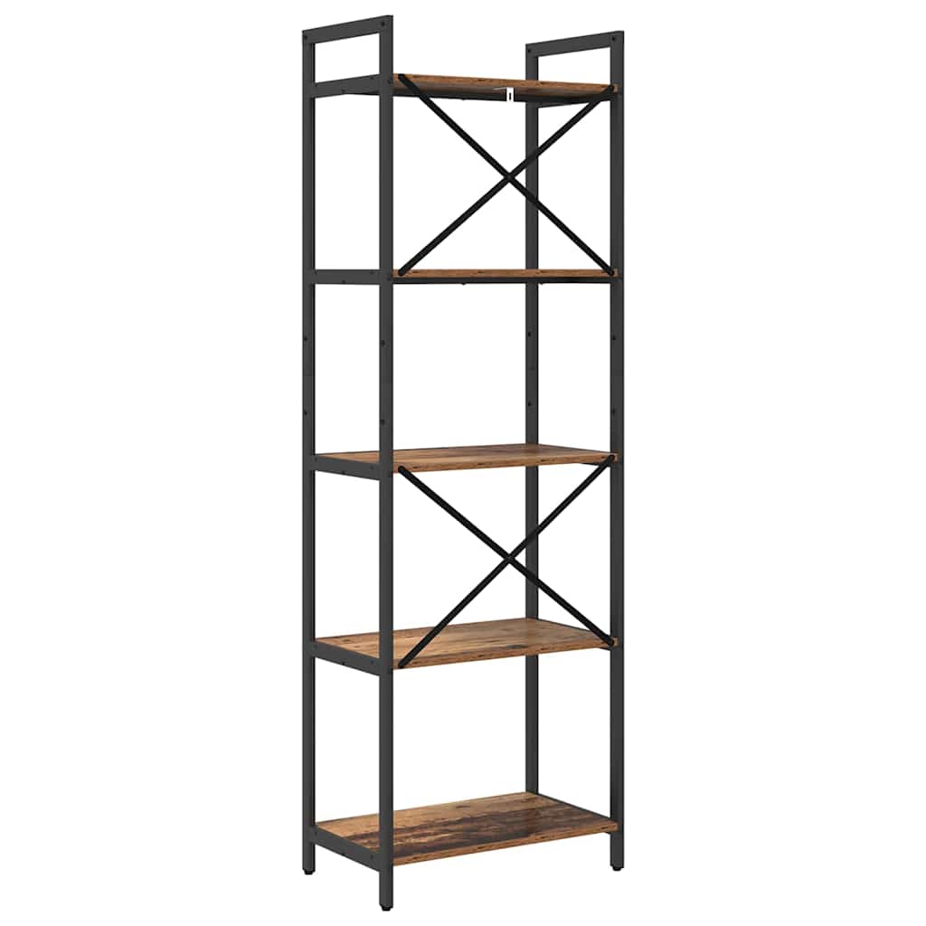 Bokhylle Gamle tre 56 x 34 x 171 cm Konstruert tre