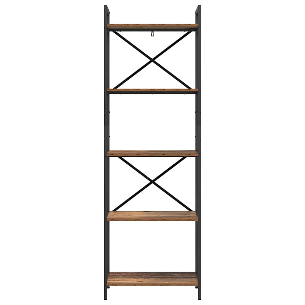 Bokhylle Gamle tre 56 x 34 x 171 cm Konstruert tre