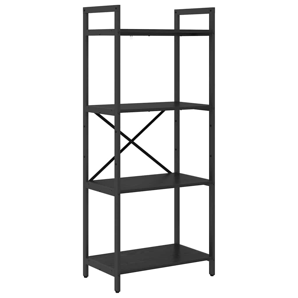Bokhylle Svart Eik 56 x 34 x 133,5 cm Konstruert tre