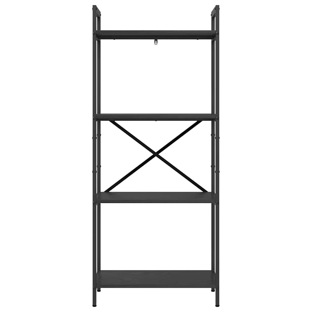 Bokhylle Svart Eik 56 x 34 x 133,5 cm Konstruert tre