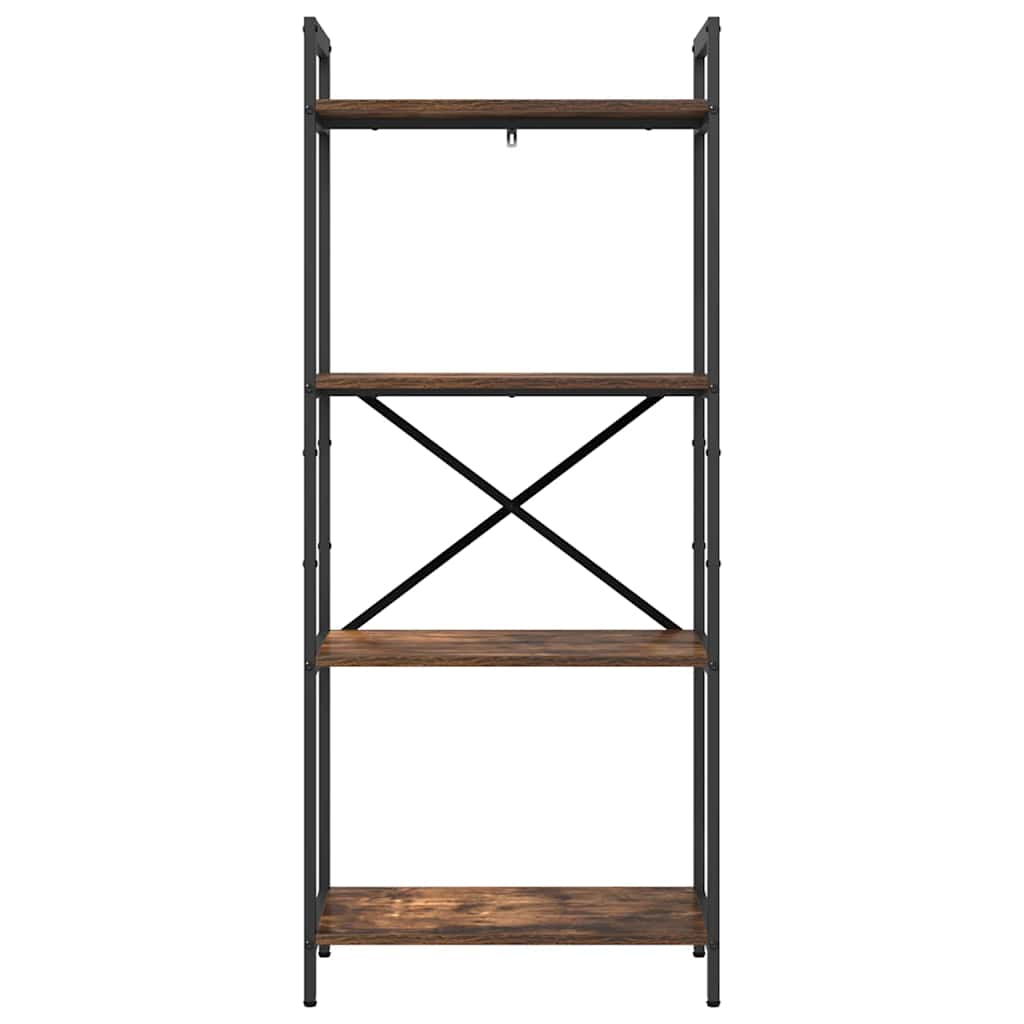 Bokhylle Røkt eik 56 x 34 x 133,5 cm Konstruert tre