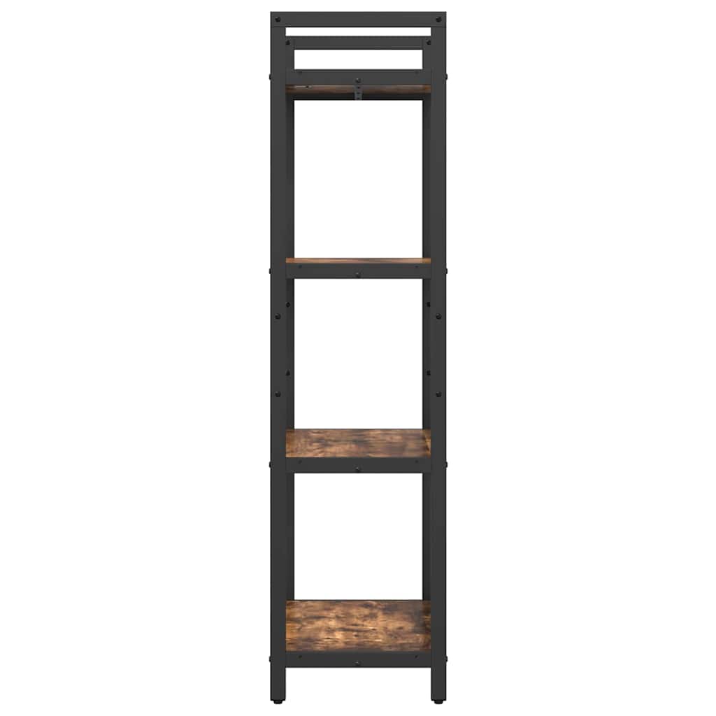 Bokhylle Røkt eik 56 x 34 x 133,5 cm Konstruert tre