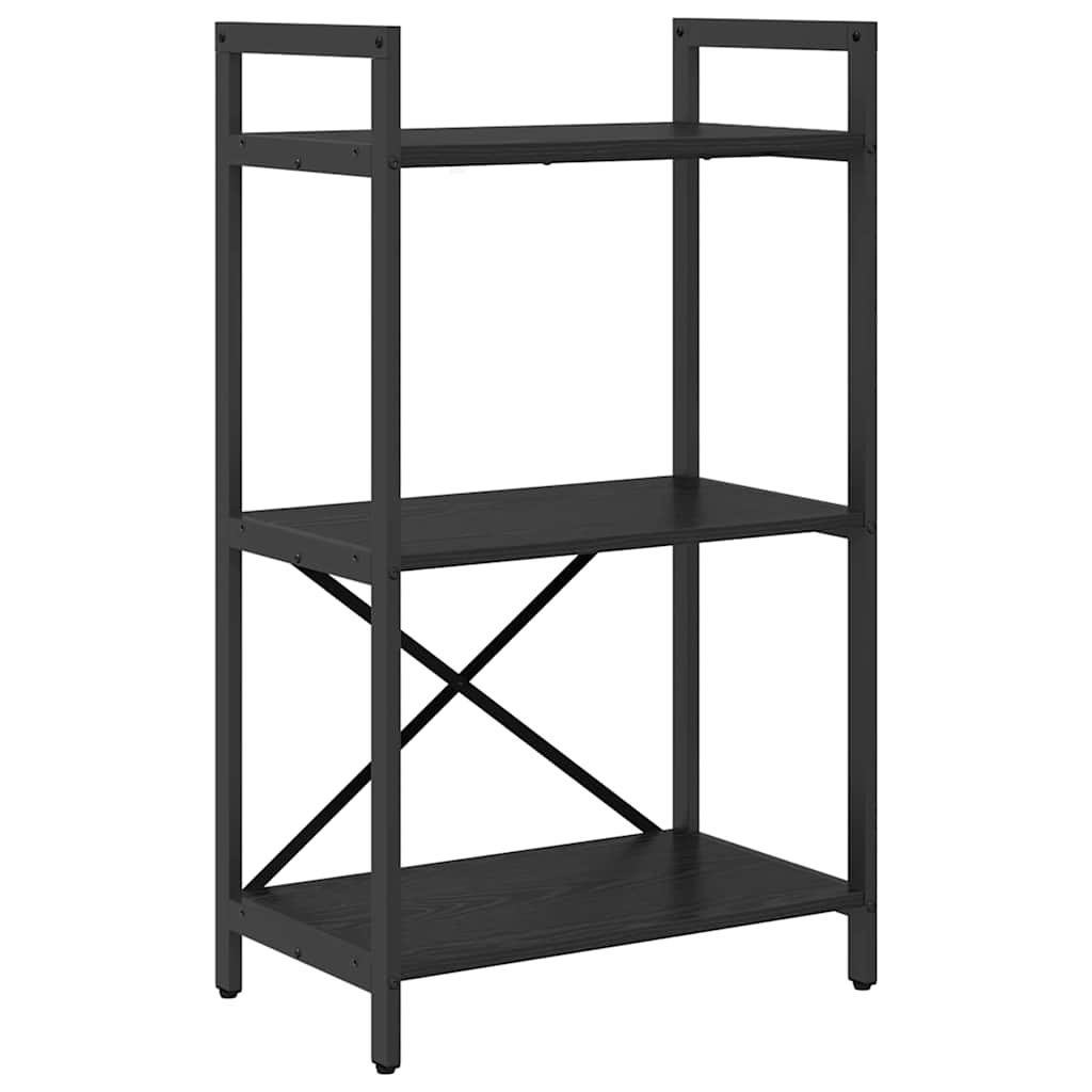 Bokhylle Svart Eik 56 x 34 x 96 cm Konstruert tre
