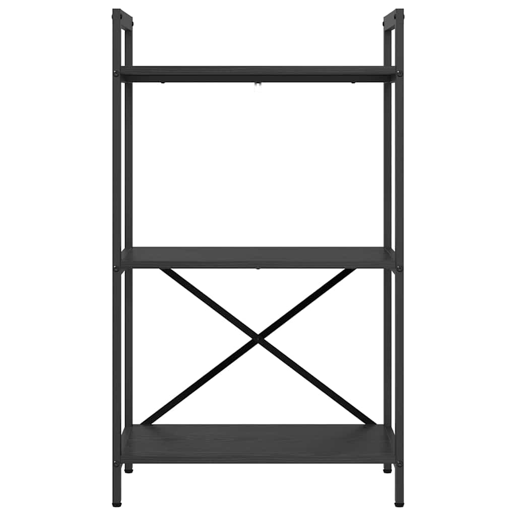 Bokhylle Svart Eik 56 x 34 x 96 cm Konstruert tre