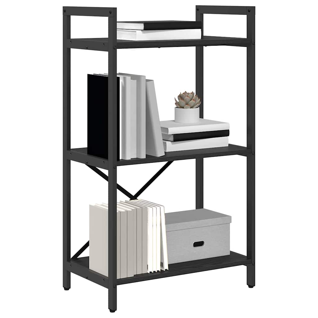 Bokhylle Svart Eik 56 x 34 x 96 cm Konstruert tre