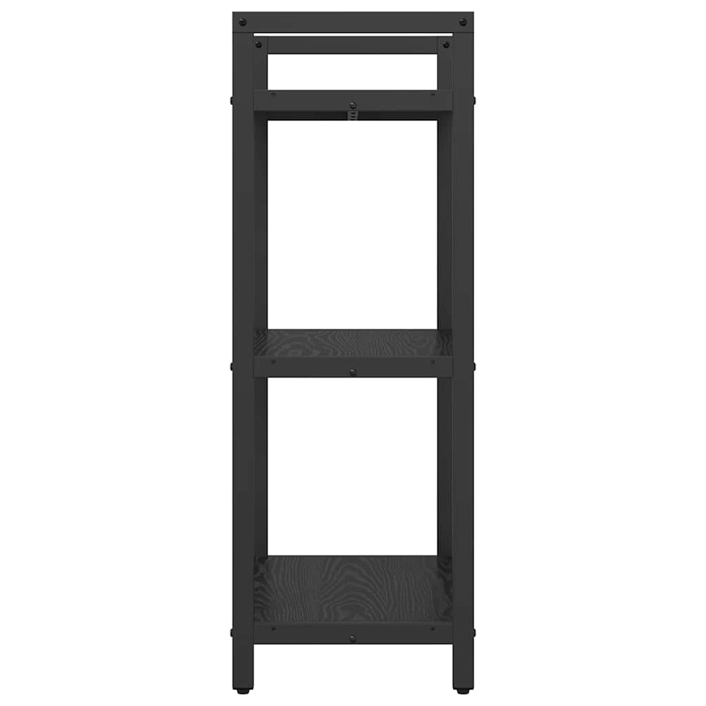Bokhylle Svart Eik 56 x 34 x 96 cm Konstruert tre